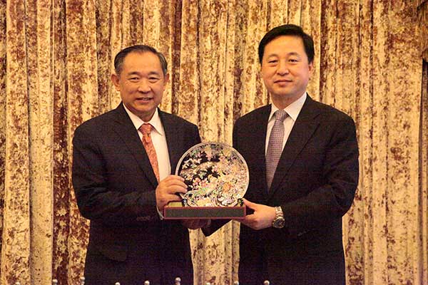 韩中交流协会会长访问中国世界和平基金会